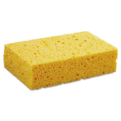 Boardwalk Medium Cellulose Sponge, 3.67 x 6.08, 1.55 in Thick, Yellow, 24/Carton
