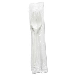 Boardwalk Mediumweight Wrapped Polypropylene Cutlery, Spork, White, 1,000/Carton