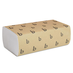 Boardwalk Multifold Paper Towels, White, 9 x 9 9/20, 250 Towels/Pack, 16 Packs/Carton (6200BW)