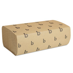 Boardwalk Multifold Paper Towels, 1-Ply, 9 x 9.45, Natural, 250/Pack, 16 Packs/Carton
