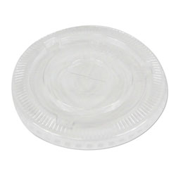 Boardwalk PET Cold Cup Lids, Fits 12 oz Squat and 14 to 24 oz Plastic Cups, Clear, 100/Sleeve, 10 Sleeves/Carton