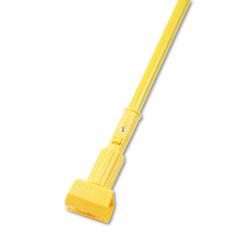 Boardwalk Plastic Jaws Mop Handle for 5 Wide Mop Heads, Aluminum, 1" dia x 60", Yellow (UNS610)