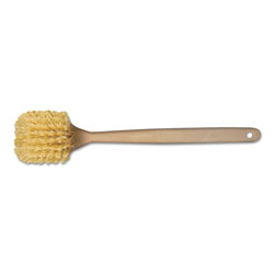 Boardwalk Utility Brush, Cream Polypropylene Bristles, 5.5 Brush, 14.5 in Tan Plastic Handle