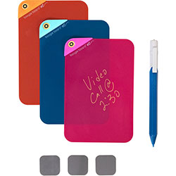 Boogie Board™ VersaNotes Starter Pack Reusable Notes, 4 x 6, Three Assorted Color Notes Plus Pen