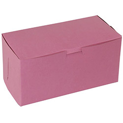 BOXit Pink Bakery Box, 8 in x 4 in x 4 in