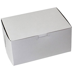 BOXit White Bakery Box, 8 in x 5.5 in x 4 in