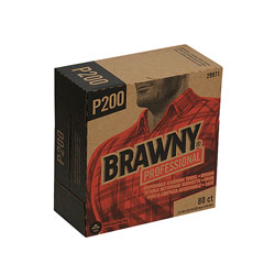 Brawny Professional® P200 Disposable Cleaning Towel, Tall Box, Brown, 80 Towels/Box, 10 Boxes.Case, Towel (WxL) 9.2 in x 16.3 in