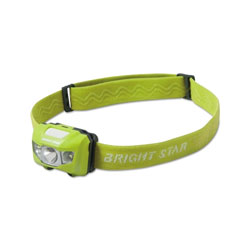 Brightstar VISION LED Headlamp, 3 AAA, 185 Lumens, Hi-Vis Green