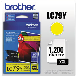 Brother LC79Y Innobella Super High-Yield Ink, 1200 Page-Yield, Yellow