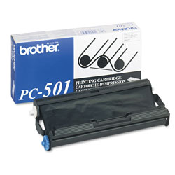 Brother PC-501 Thermal Transfer Print Cartridge, 150 Page-Yield, Black