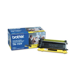 Brother TN110Y Toner, 1500 Page-Yield, Yellow
