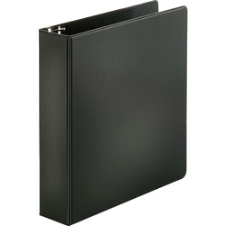 Business Source 35% Recycled D-Ring Binder, 2 in Capacity, Black