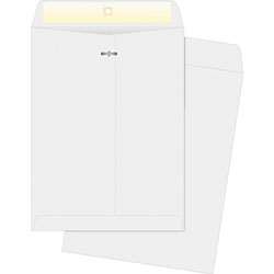Business Source Clasp Envelopes, 10 in x 13 in, 100/BX, White