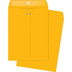 Business Source Clasp Envelopes, Heavy-Duty, 10 in x 13 in, 100/BX, BKFT