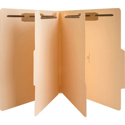 Business Source Classification Folders, 2 Dividers, 2 inExp, Letter, 10/BX, Manilla