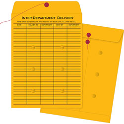 Business Source Envelopes, Inter-Dept, Stand, No.32, 10 in x 15 in, 100/BX, BKFT