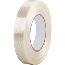 Business Source Filament Tape Roll, Heavy-duty, 3 in Core, 1 inx60 Yards, White
