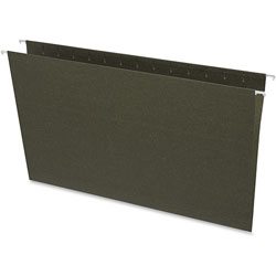 Business Source Hanging Folders, w/o Tabs, Legal, Green