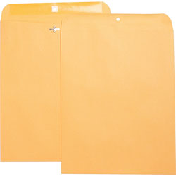 Business Source Heavy-duty Clasp Envelopes, 11-1/2 in x 14-1/2 in, Brown Kraft