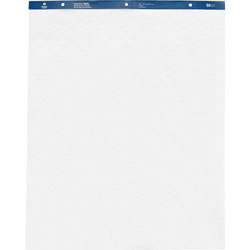 Business Source Standard Easel Pad, Plain, 27 inx34 in, 40 Sheets, 4/CT, White