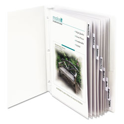 C-Line Sheet Protectors with Index Tabs, Clear Tabs, 2 in, 11 x 8 1/2, 8/ST