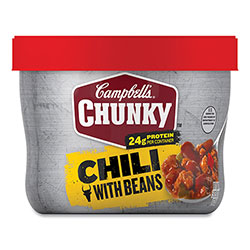 Campbell's® Chunky Chili with Beans, 15.25 oz Bowl, 8/Carton