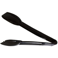 Carlisle Foodservice Products Salad Tongs, 9 in, Black