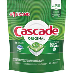 Cascade ActionPacs, Fresh Scent, 13.5 oz Bag, 25/Pack