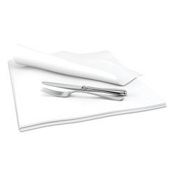 Cascades Select Dinner Napkins, 1-Ply, 15 in x 15 in, White, 1000/Carton