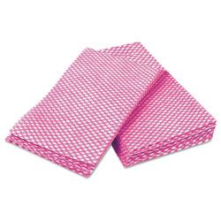 Cascades Tuff-Job Durable Foodservice Towels, Pink/White, 12 x 24, 200/Carton