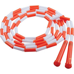 Champion Plastic Segmented Jump Rope, 10 in, Orange/White