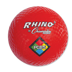 Champion Playground Ball, 8-1/2 in Diameter, Red