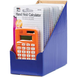 Charles Leonard Hand Held Calculator, 8-Digit, 12/PK, Assorted