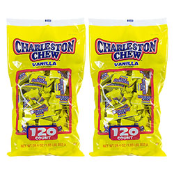 Charleston Chews Snack Size Chocolate Candy, 0.25 oz Individually Wrapped, 120/Bag, 2 Bags/Carton