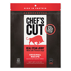 Chef's Cut Real Steak Jerky, Original Recipe, 2.5 oz Bag