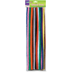 Chenille Kraft Colossal Stems, 19-1/2 in x 5/8 in, 50pcs, Ast