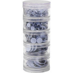 Chenille Kraft Wiggle Eyes Jar, 560 Pieces, Assorted Size (CKC3407)