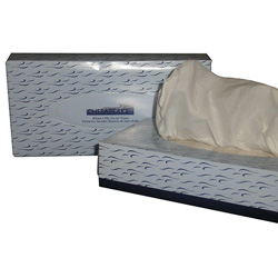Chesapeake White Flat Box Facial Tissue, 30 Boxes of 100 Sheets