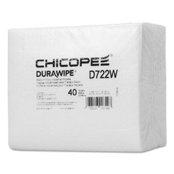 Chicopee Durawipe Medium-Duty Industrial Wipers, 14.6 in x 13.7, White, 960/Carton