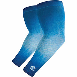 Chill-Its 6695 Sun Protection Arm Sleeves, Medium/Large, Blue