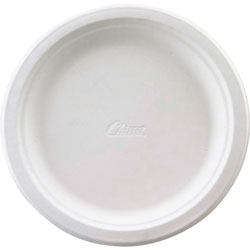 Chinet Classic Paper Plates, 8 3/4 in dia, White, 125/Pack