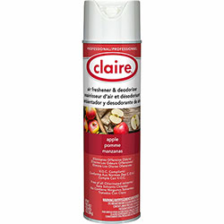 Claire Apple Air Freshener & Deodorizer, Aerosol, 20 fl oz (0.6 quart), Dutch Apple, 12/Pack