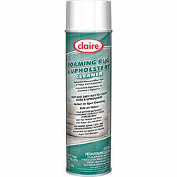 Claire Foaming Rug/Upholstery Cleaner, Foam Spray, 18 fl oz (0.6 quart), Ammonia Scent, Colorless