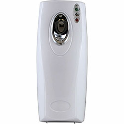 Claire Metered Air Freshener Dispenser, 0.13 Hour, 0.25 Hour, 0.50 Hour, Wall, 2 x C Battery, White