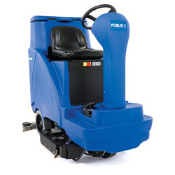 Clarke FOCUS® II 28 BOOST® Mid-size Rider Autoscrubber, 312 Ah Maint-free (AGM) Batteries, Onboard Charger, Pad Holder