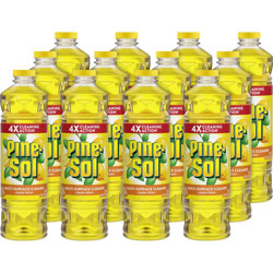 Pine Sol Lemon Fresh Multi-Surface Cleane, 28 fl oz, Lemon Fresh Scent, 12 / Carton