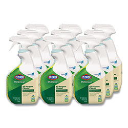 Clorox Clorox Pro EcoClean All-Purpose Cleaner, Unscented, 32 oz Spray Bottle, 9/Carton