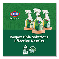 Clorox Clorox Pro EcoClean Glass Cleaner, Unscented, 32 oz Spray Bottle, 9/Carton