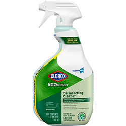 Clorox EcoClean Disinfecting Cleaner Spray - Ready-To-Use Spray - 32 fl oz (1 quart) - Fresh Scent