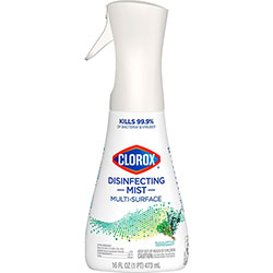 Clorox Multi-surface Disinfecting Mist - Spray - 16 fl oz (0.5 quart) - Eucalyptus Peppermint Scent - White
